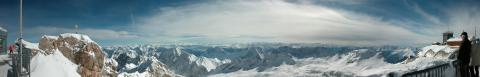 from the Zugspitze (highest point in Germany)