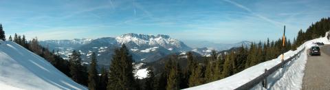 view towards the north and Salzburg